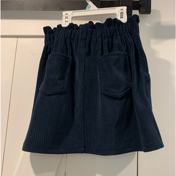 Zara Girls Skirt Blue Corduroy (13-14) NWOT - Picture 2 of 5